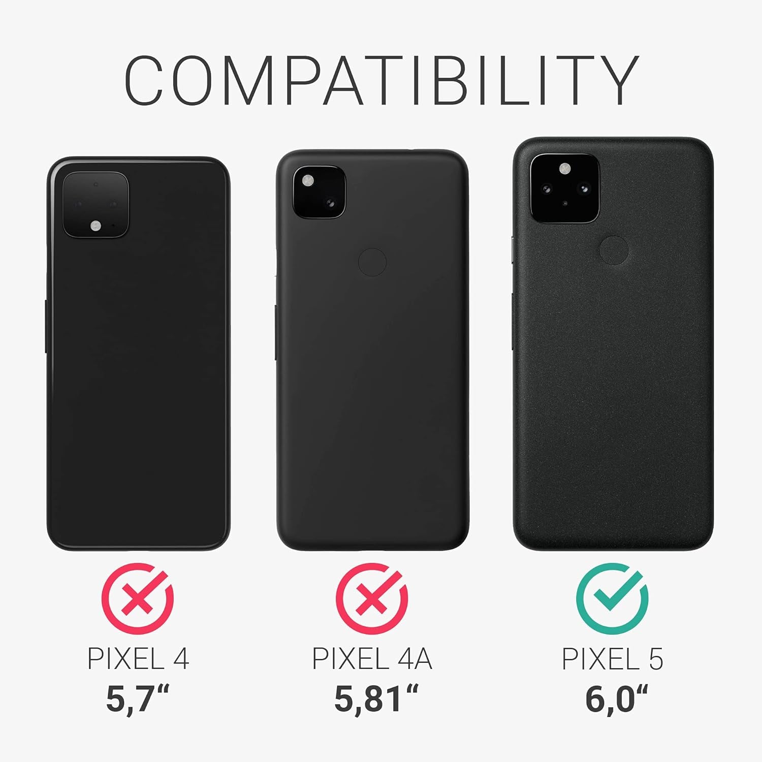 Kwmobile Crossbody Case Compatible with Google Pixel 5 Case - Clear TPU Phone Cover W/Lanyard Cord Strap - Gold  kwmobile   