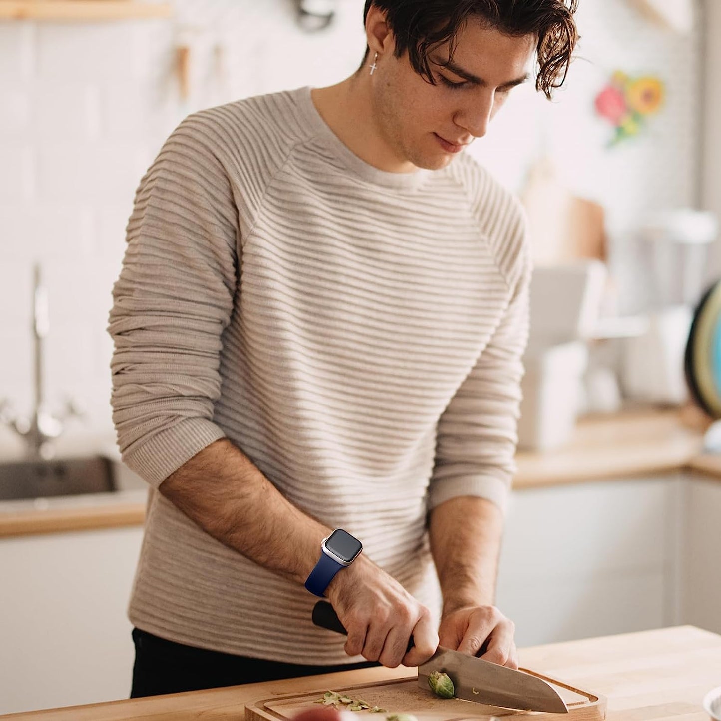 WJK 15 Pack Sport Bands Compatible with Apple Watch Bands 40Mm 38Mm 41Mm 42Mm 44Mm 45Mm 49Mm Women Men, Soft Silicone Waterproof Strap Wristbands for Iwatch Series Ultra SE 8 7 6 5 4 3 2 1  WJK   