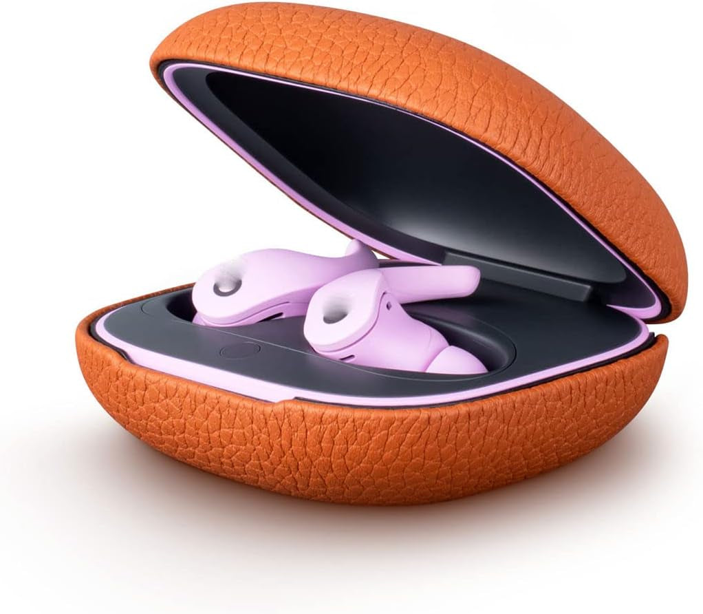 Case Cover for Beats Fit Pro Wireless Earbuds Leather Full Body Protective Case Anti-Lost Shockproof Waterproof Compatible with Beats Fit Pro (Black)  Keminsung Browm  