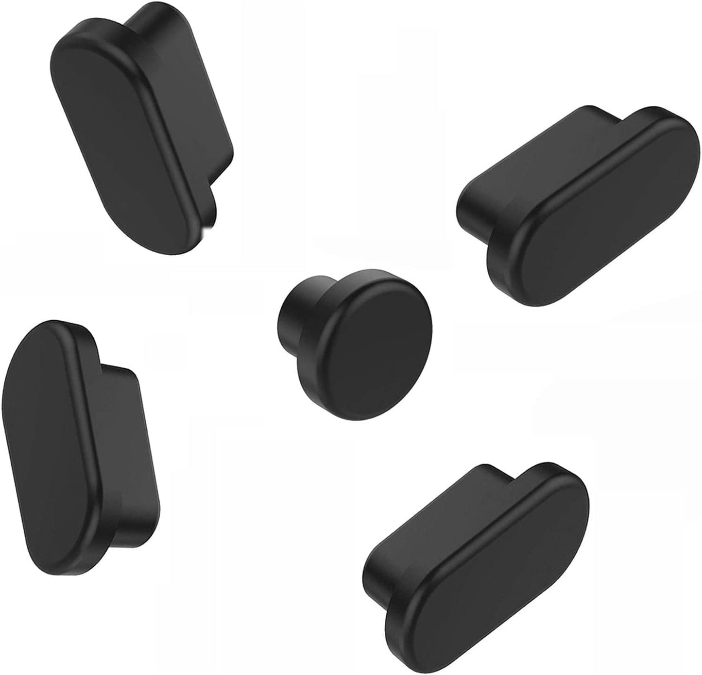 [15PC] Dust Plug for Macbook Air 13 M2 M1 A2681 A2337 A1932, Macbook Pro 13 Inch A2141 A2338 A2289 A2251 A2159 A1989 A1990 A1707 & Macbook Pro 16 A2141, Silicone Dust Cover for Macbook Pro - Black  LEZE   