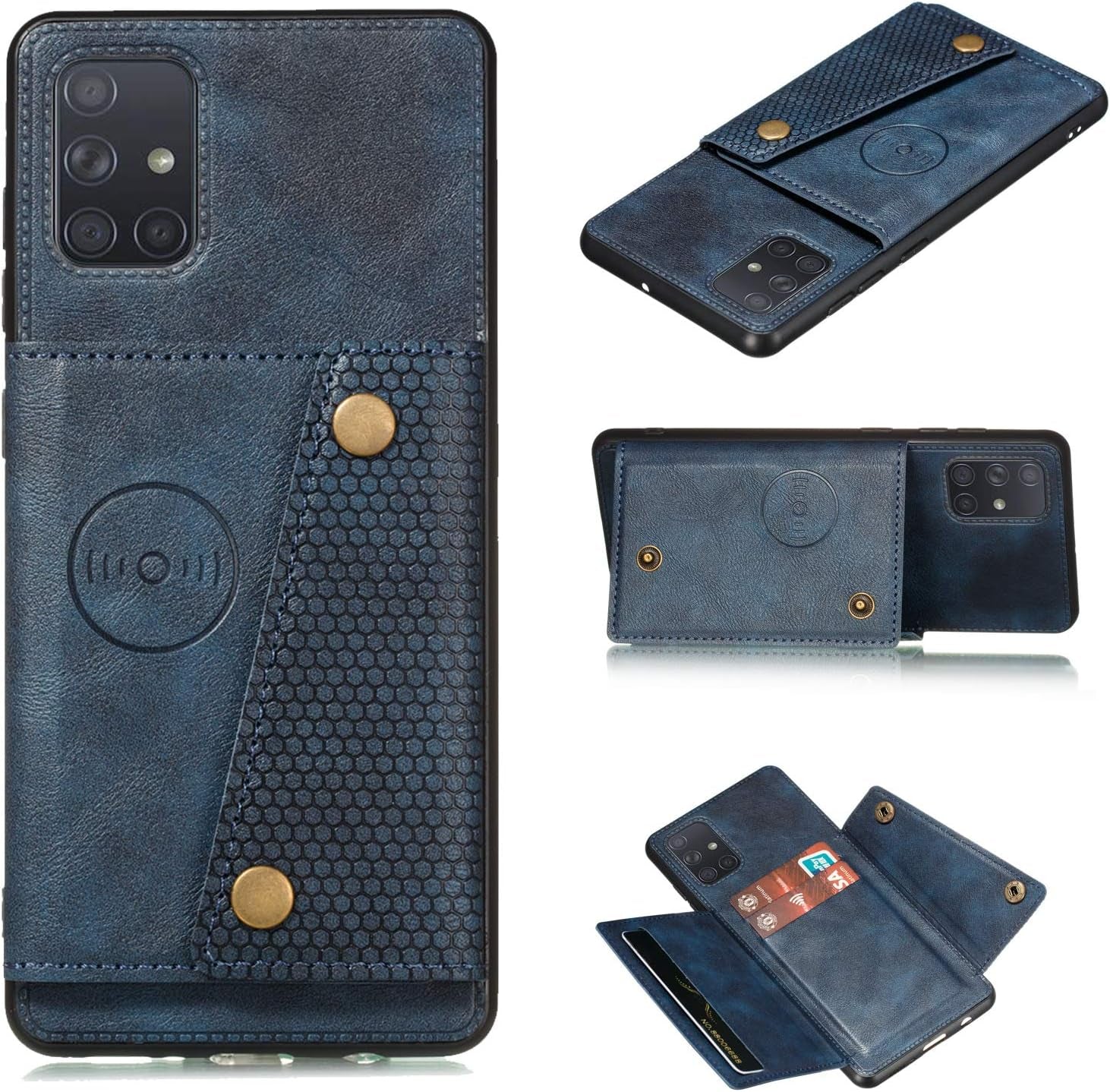 Compatible with Xiaomi Poco X3 GT Cover Case,Compatible with Xiaomi Redmi Note 10 Pro (China) 21061110AG PU Leather Stand Phone Case Cover Black  Generic Blue Compatible With Oppo F11 Pro 