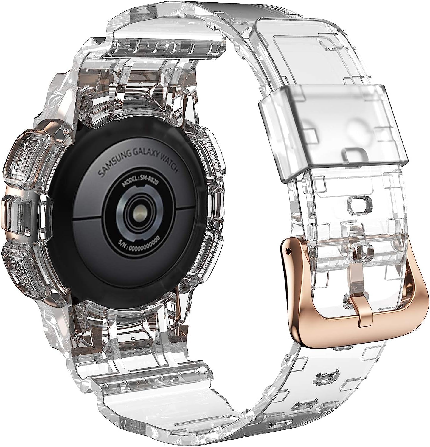 ANCOOL Compatible with Galaxy Active 2 40Mm Band, Clear Watch Band with Protective Case Replacement for Samsung Galaxy Active 2 40Mm Smartwatch (Clear)  ANCOOL   