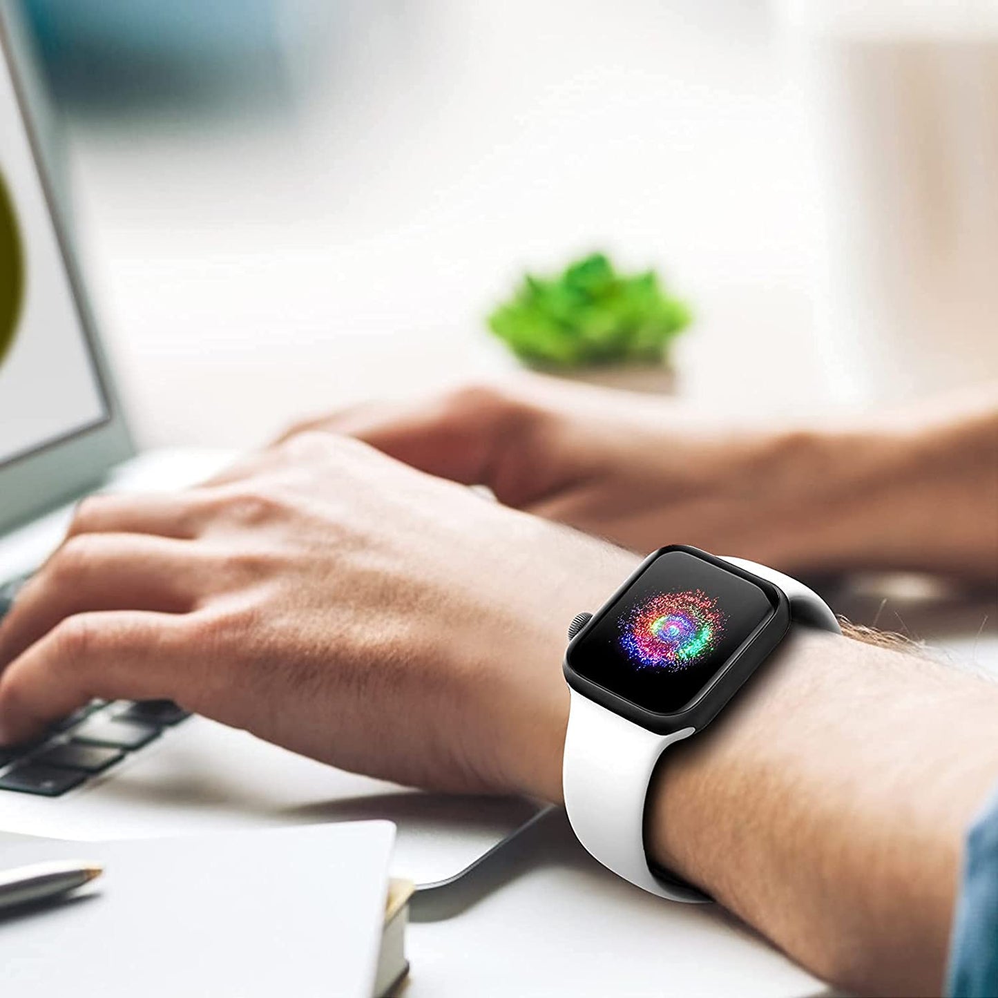 Treasuremax Sport Band Compatible with Apple Watch Bands 38Mm 40Mm 41Mm 42Mm 44Mm 45Mm 49Mm,Soft Silicone Replacement Strap Compatible for Apple Watch Series Ultra 8 7 6 5 4 3 2 1 SE Men Women  TreasureMax   