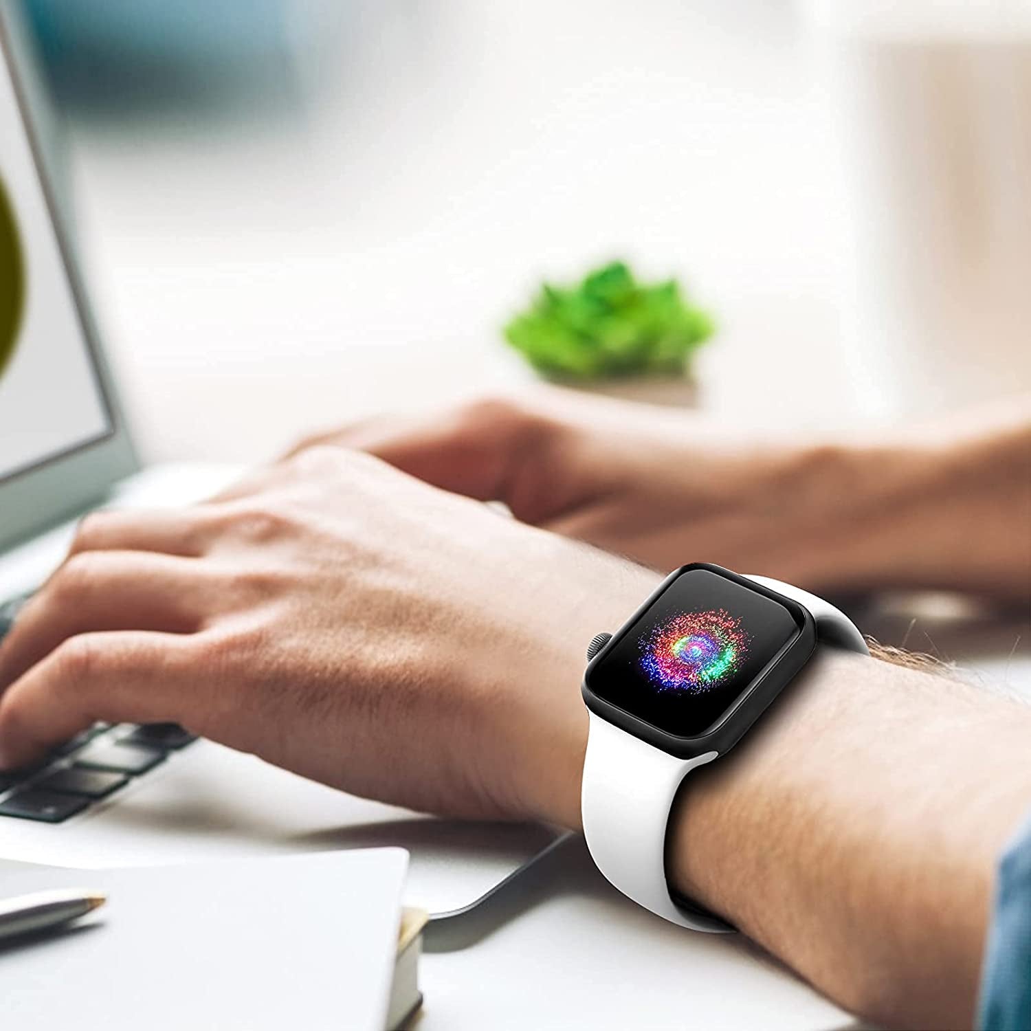 Treasuremax Sport Band Compatible with Apple Watch Bands 38Mm 40Mm 41Mm 42Mm 44Mm 45Mm 49Mm,Soft Silicone Replacement Strap Compatible for Apple Watch Series Ultra 8 7 6 5 4 3 2 1 SE Men Women  TreasureMax   