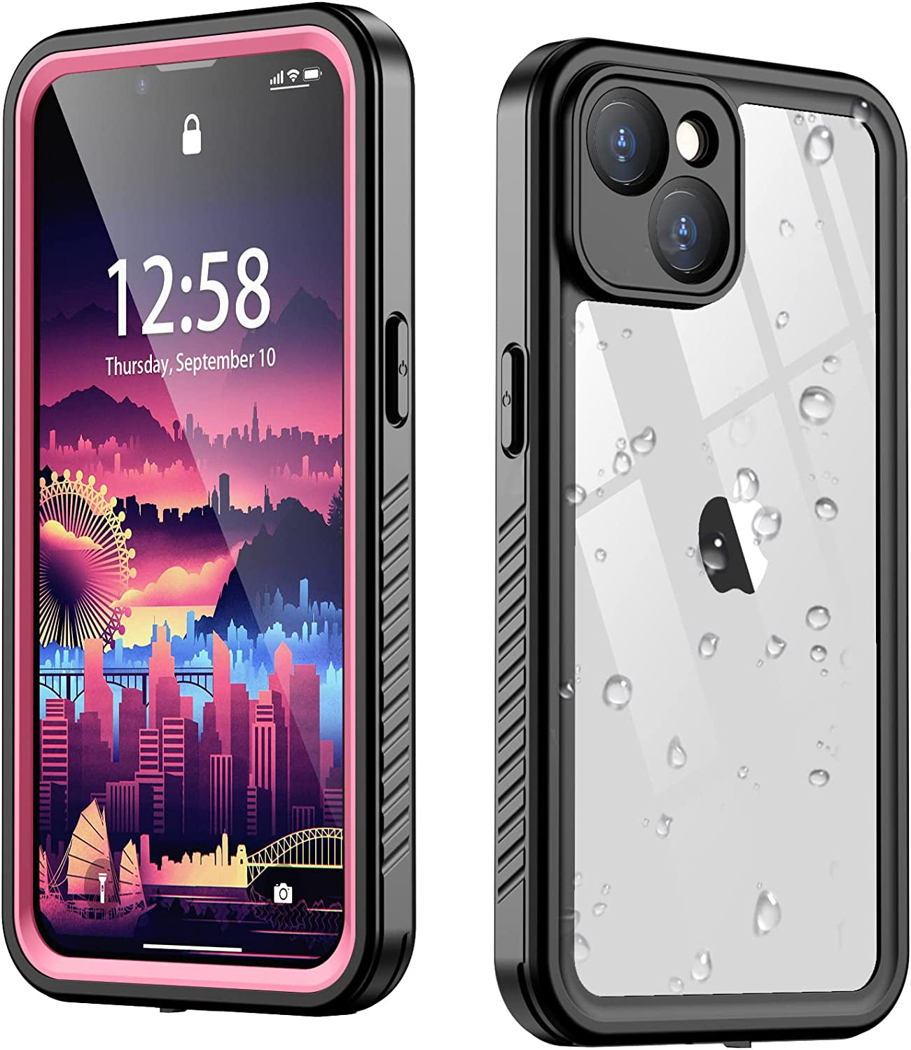 AMILIFECASES Clear Iphone 14 plus Case,With Screen Protector,Waterproof Iphone 14 plus Protective Case for Men Women,Apple Iphone 14 plus Phone Case Heavy Duty Shock Proof  AMILIFECASES   