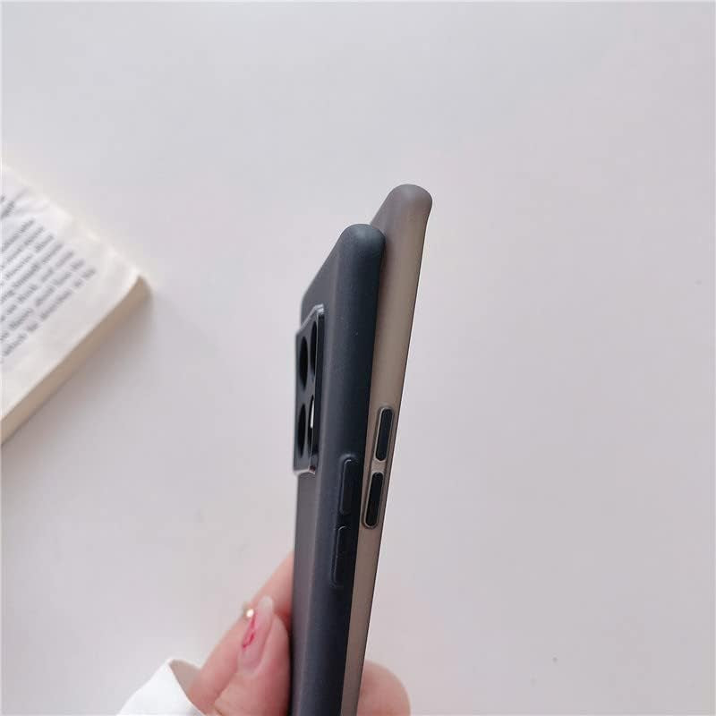 Ultra-Thin Matte Skin Anti-Fingerprint TPU Protection Case for Oneplus 10 9 9R 9RT 8T Pro Back Camera Cover Bumper Shell (Black,For Oneplus 10 Pro)  HANPINYOU   