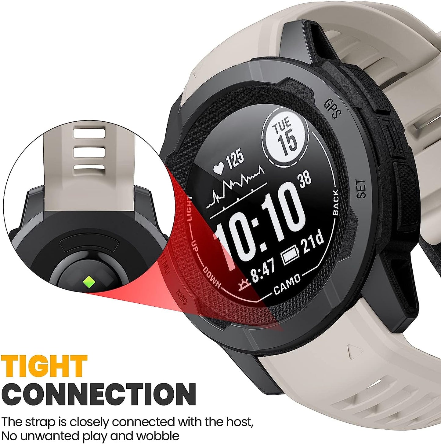 Notocity Band for Garmin Instinct Garmin Instinct 2 Wristband 22Mm Soft Silicone Replacement Watch Strap Compatible with Instinct 2 Solar/Tactical  NotoCity   