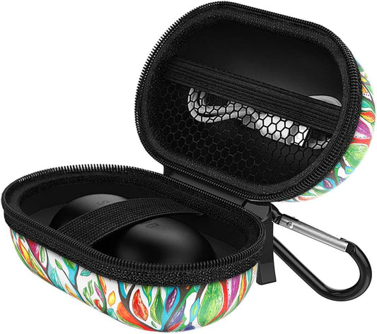 Moko Carrying Case Compatible with Samsung Galaxy Buds + plus 2020 / Galaxy Buds 2019, Protective Bag Portable Pouch Cover Storage Case with Elastic Band and Mesh Accessory Pocket - Lucky Tree  MoKo   