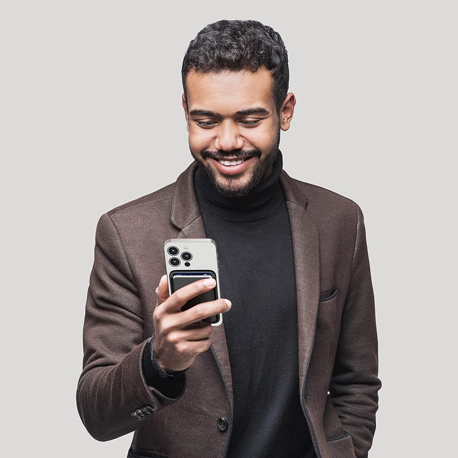 MAGKOTA Magsafe Wallet Compatible with Iphone 14 Pro Max/14 Pro/14 Plus/14/Iphone 13 Pro Max/13 Pro/13/Iphone 12 Pro Max/12 Pro/12/12 Mini,Iphone Leather Wallet with Magsafe, Max 3 Cards Black  MAGKOTA   