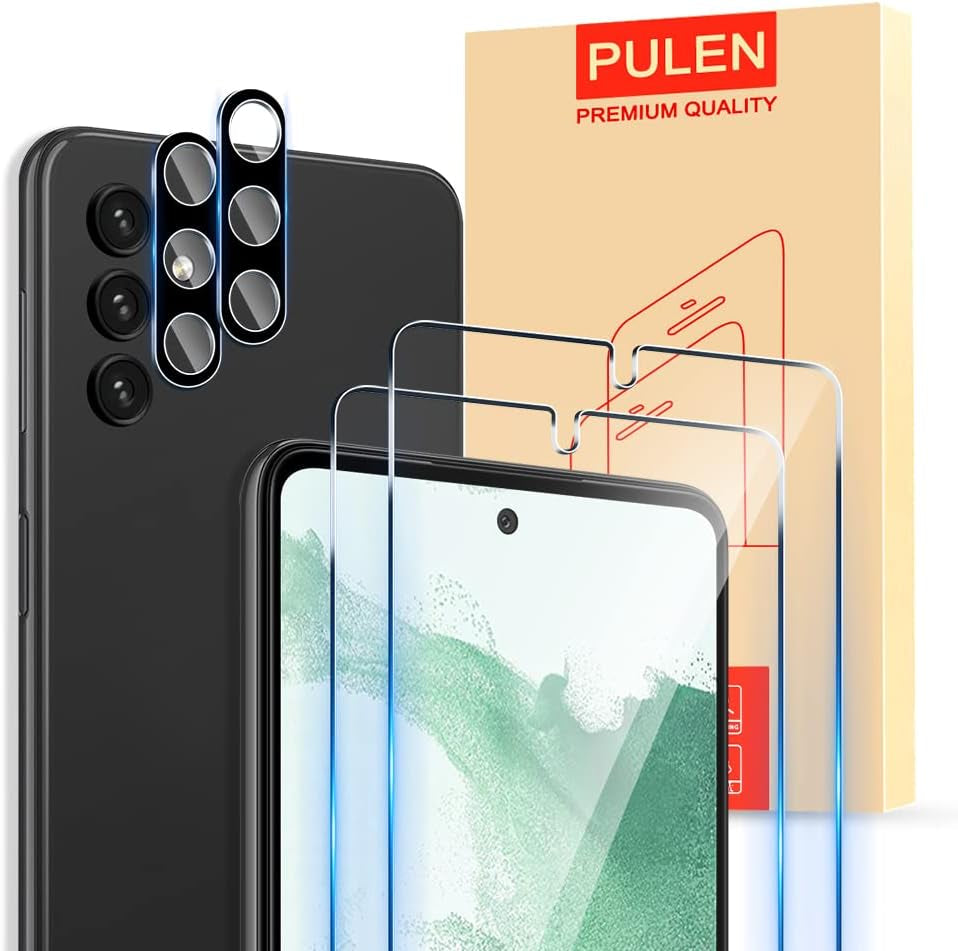 PULEN 2 Pack Privacy Screen Protector for Iphone 12 Mini (5.4-Inch) + 2 Pack Camera Lens Protector,[Anti-Spy] [Anti-Scratch] Case Friendly 9H Hardness Tempered Glass  PULEN Transparent Samsung Galaxy A54 