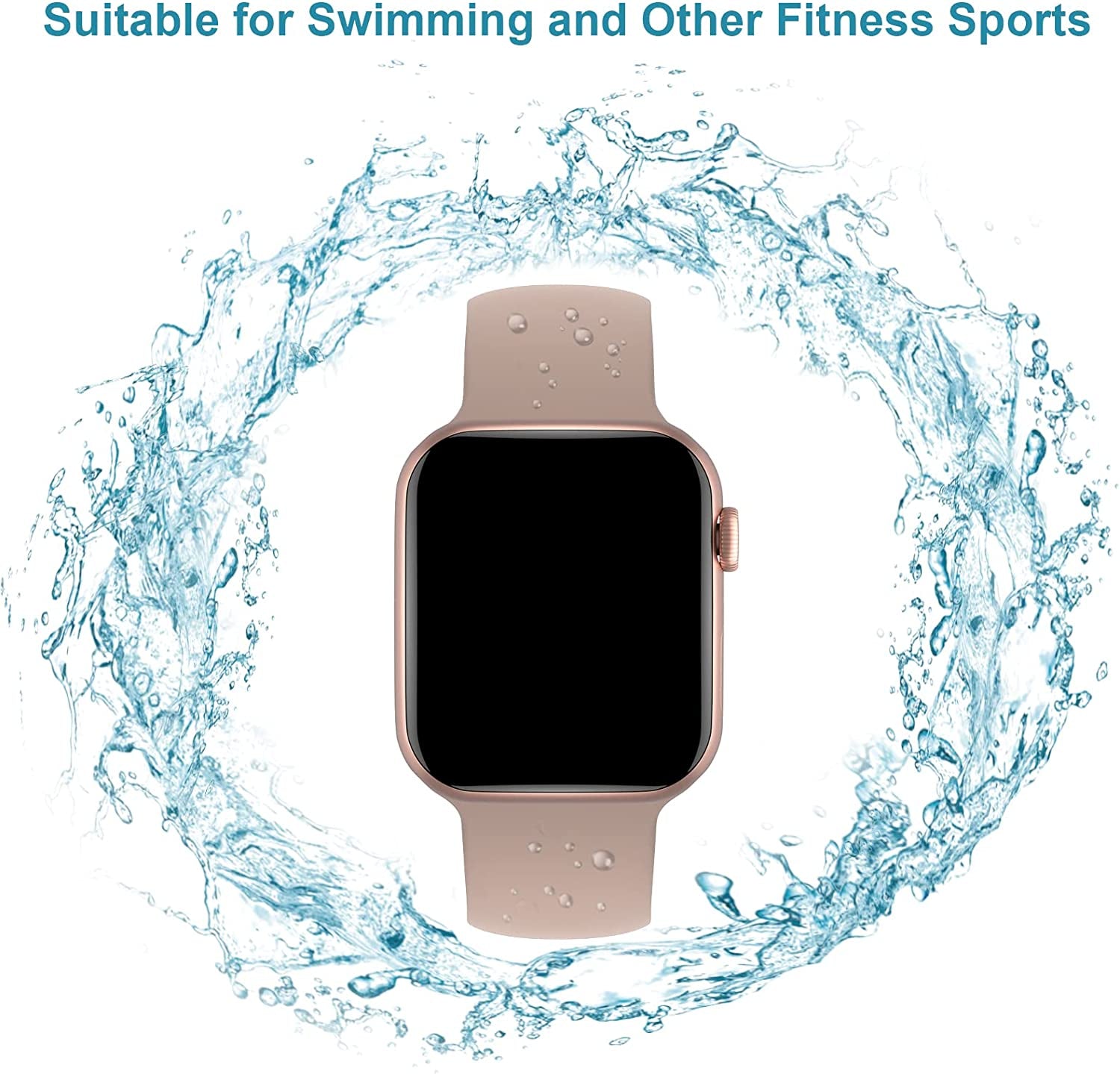 Arctime 4 Pack Silicone Bands Compatible with Apple Watch Band 38Mm 40Mm 41Mm 42Mm 44Mm 45Mm 49Mm, Soft Sport Breathable Strap Replacement Wristbands for Iwatch Ultra Series 8 SE 7 6 5 4 3 2 1  Arctime   