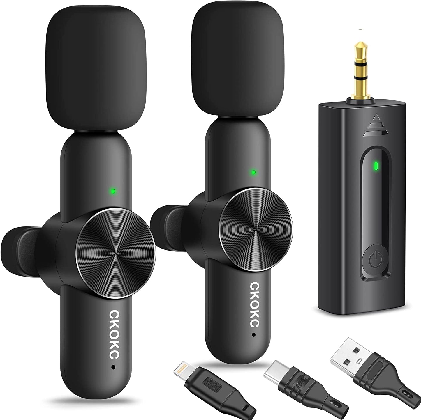 Dual Wireless Lavalier Microphone for Iphone/Android Phones/Dslr Camera/Laptop/Macbook/Gopro/Camcorder, Professional Lapel Mic for Video Recording/Vlogging/Youtube/Podcast/Livestream  GRTPRTS   