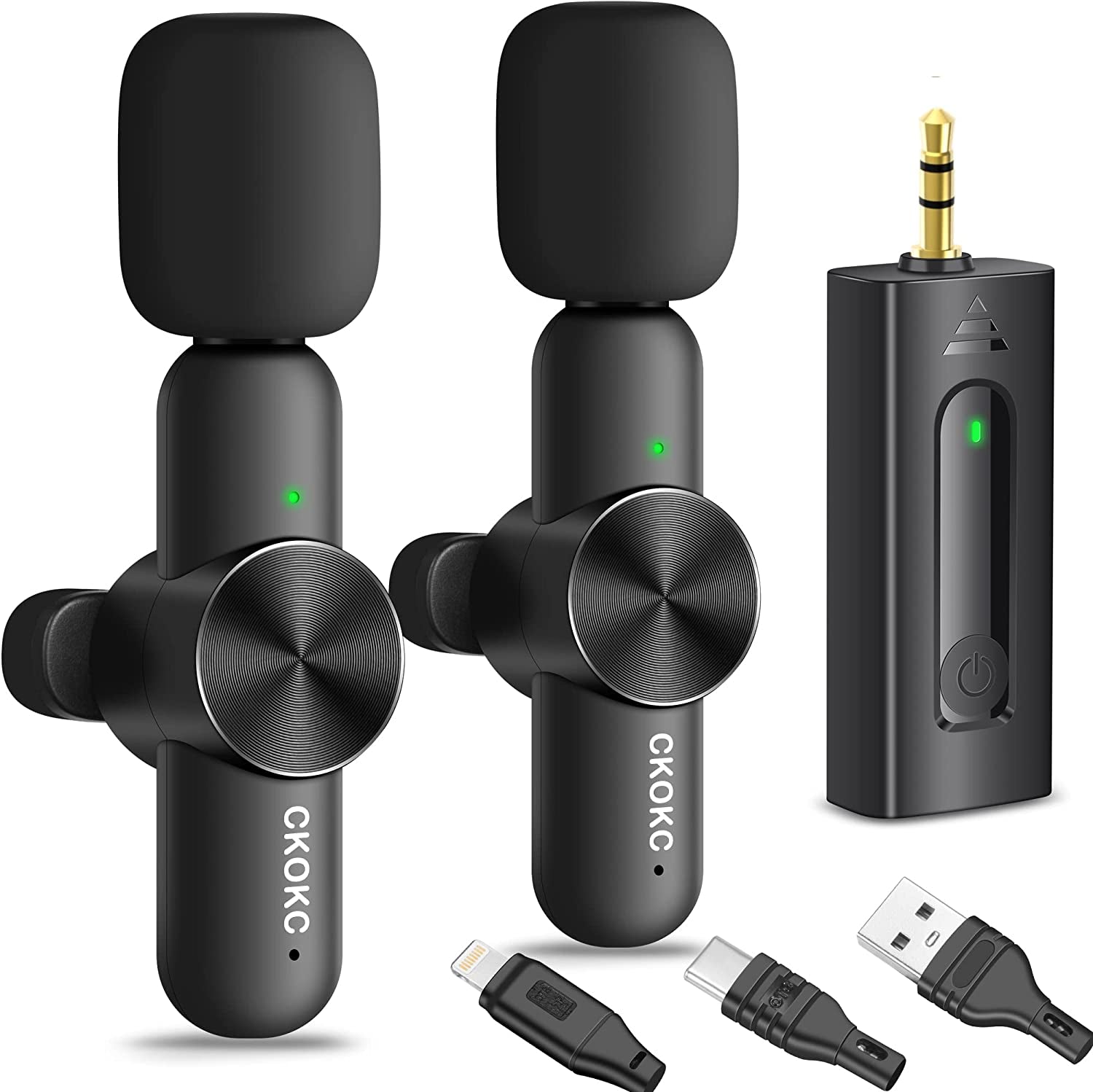 Dual Wireless Lavalier Microphone for Iphone/Android Phones/Dslr Camera/Laptop/Macbook/Gopro/Camcorder, Professional Lapel Mic for Video Recording/Vlogging/Youtube/Podcast/Livestream  GRTPRTS   