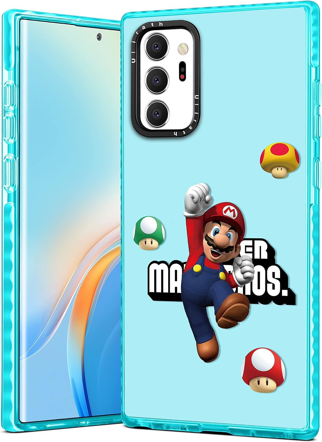 Ulirath for Samsung Galaxy Note 20 Ultra 6.9" Case Cartoon Dont Touch My Phone Designer Pattern Cover Cool Funny for Girly Girls Kids Boys Bumper Soft Protective Phone Cases for Galaxy Note 20 Ultra  Ulirath For Samsung Galaxy Note 20 Ultra-Blue Maria  