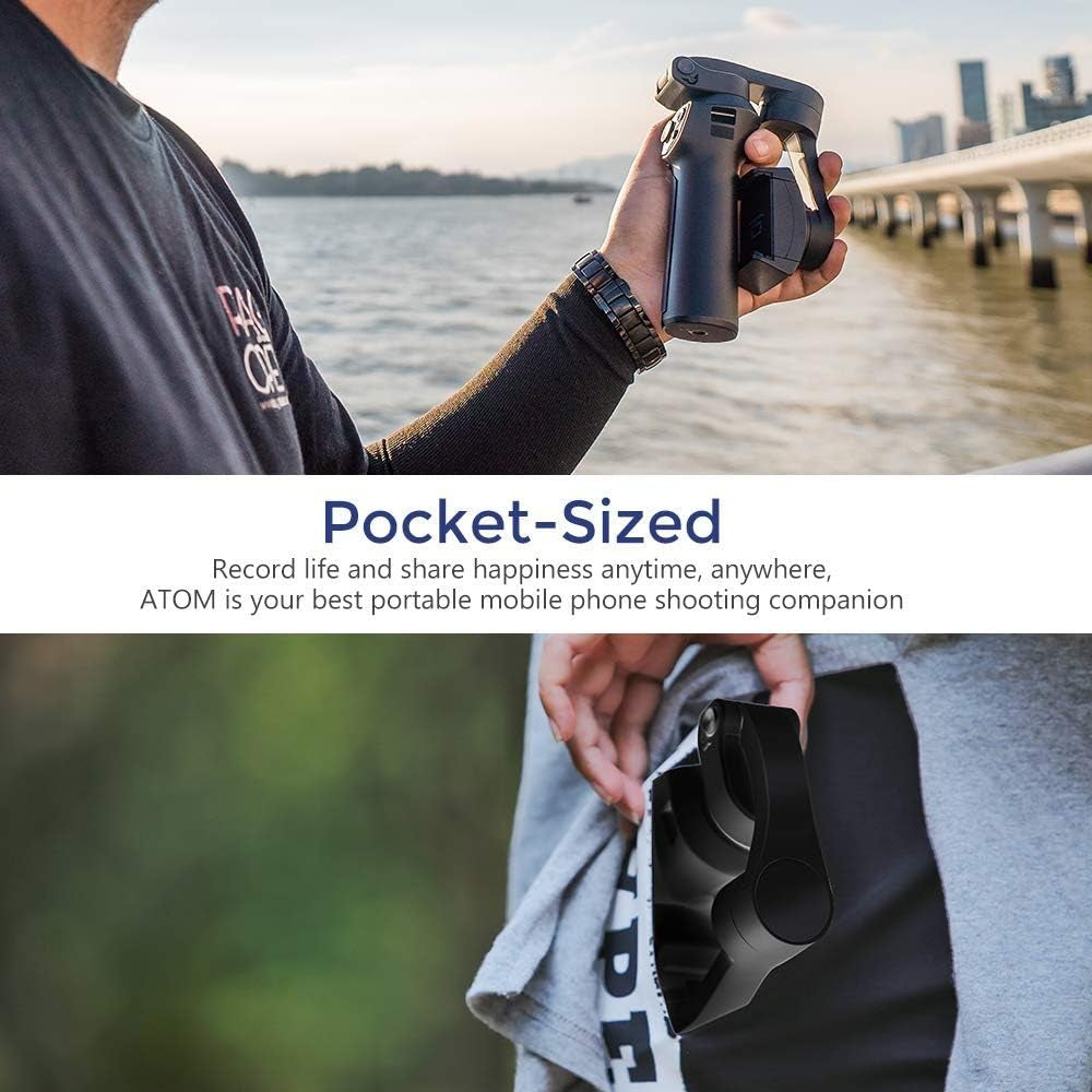 YTYZC 3-Axis Foldable Pocket Sized Handheld Gimbal Stabilizer for Smartphone Charging  ytyzc   