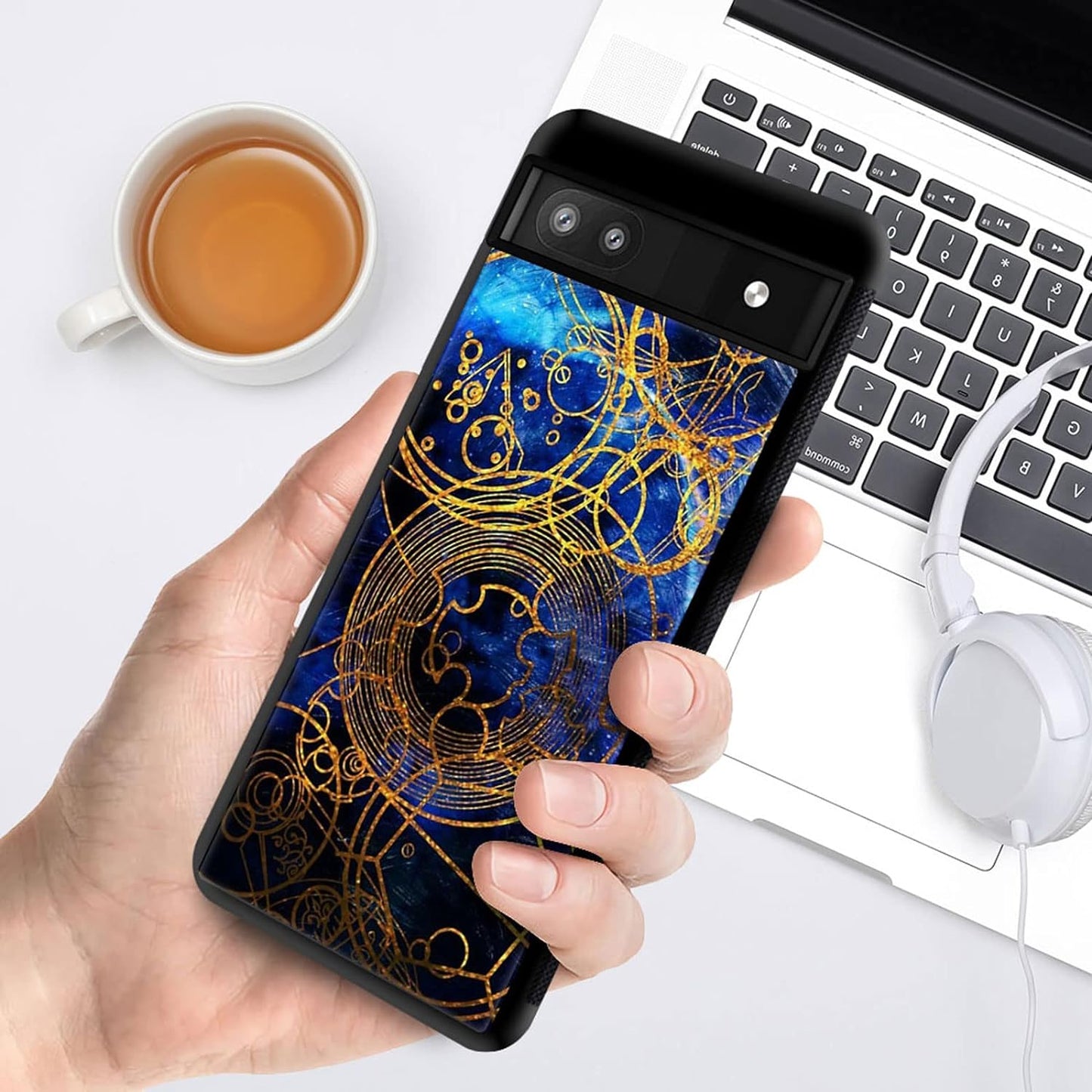 CARLOCA Compatible with Google Pixel 6A Case,Time Lord Writing Pattern Design for Girl Boy Shockproof Anti-Scratch Case for Google Pixel 6A  CARLOCA   