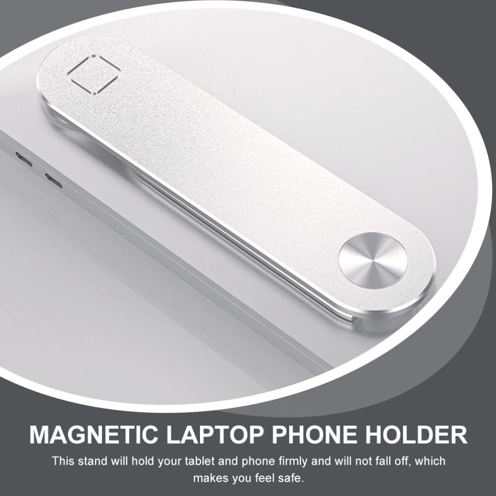 Gadpiparty Tablet Stand Tablet Holder 1 Set Side Mount Clip on Monitor Metal Magnetic Laptop Stand with Phone Holder Phone Expansion Bracket for Computer Laptop Tablet Computers Laptops Tablet Holder  Gadpiparty   