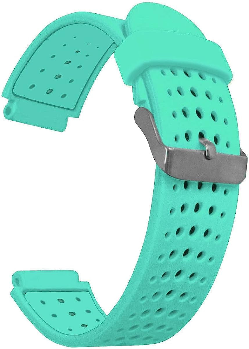 XIRIXX Fashion Silicone Wrist Band for Garmin Forerunner 220 230 235 620 630 Smart Watch Strap Watchband for Forerunner Fitness Tracker  XIRIXX Cyan Blue  