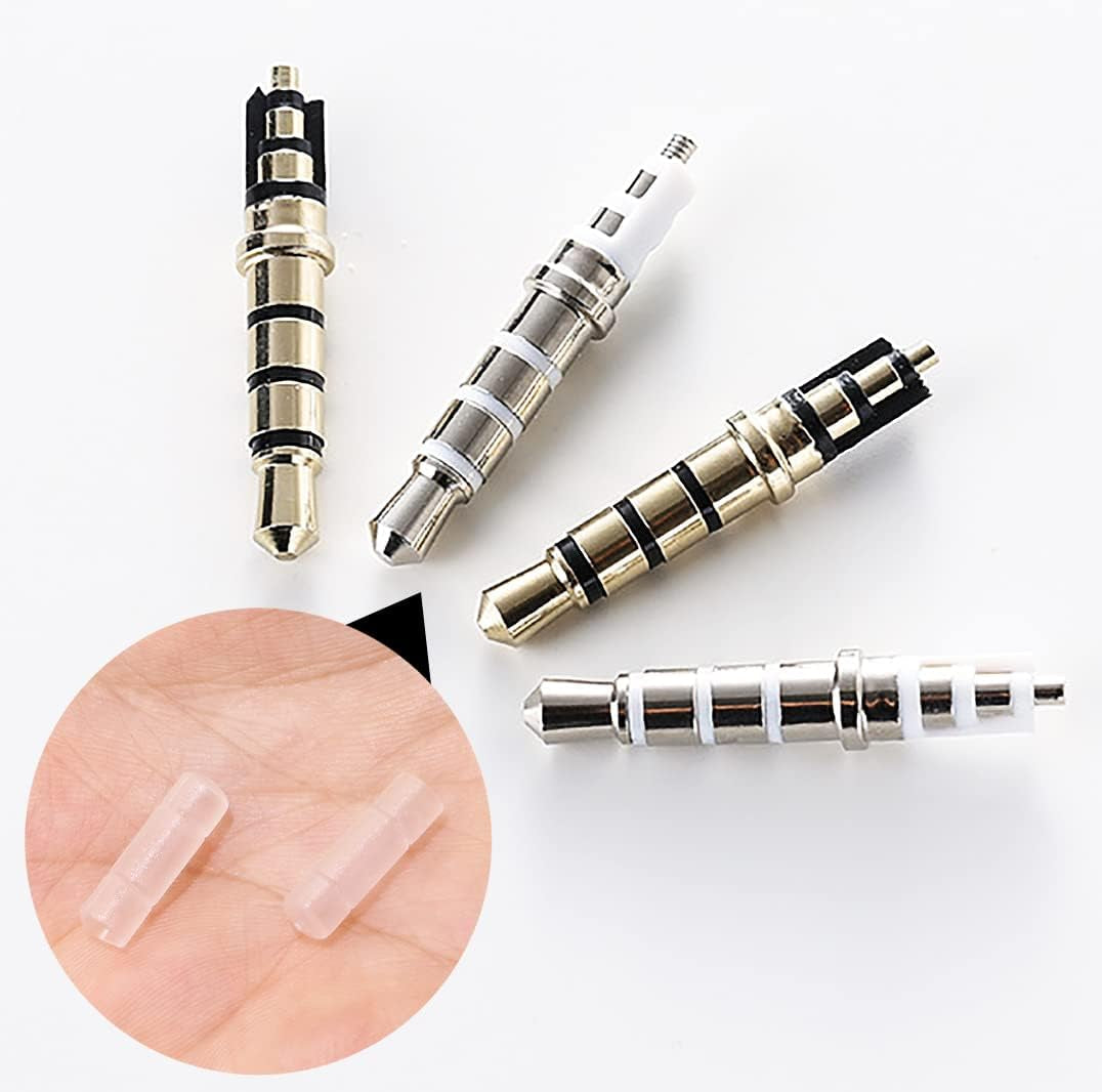 ONLYKXY 30Pcs Plastic Male Protector Cap Port Cover Anti-Dust Plugs for round DC 3.5MM USB Dust Stopper (White, DC 3.5MM)  ONLYKXY   