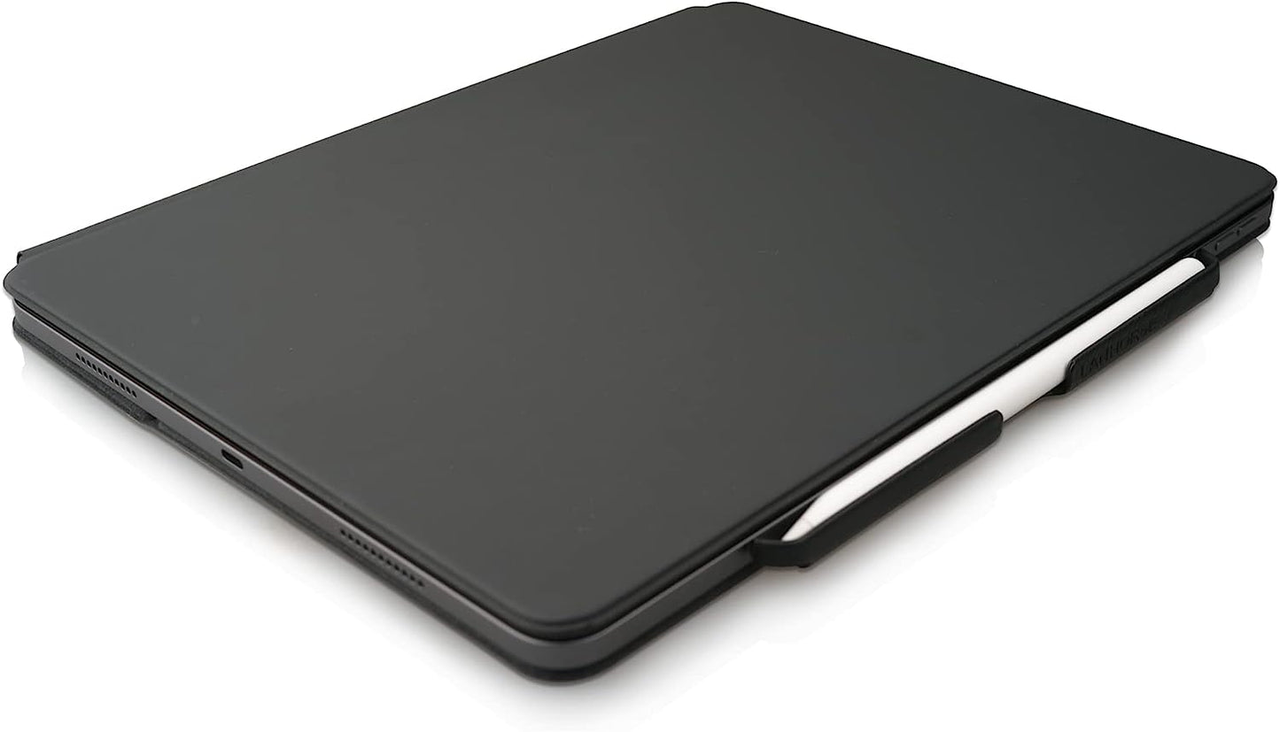 Lanhorse Air Pencil Holder Compatible for Apple Pencil 2Nd Gen, Handmade with Leather, to Be Used for Magic Keyboard, Smart Keyboard Folio, Smart Folio. (Black)  lanhorse   