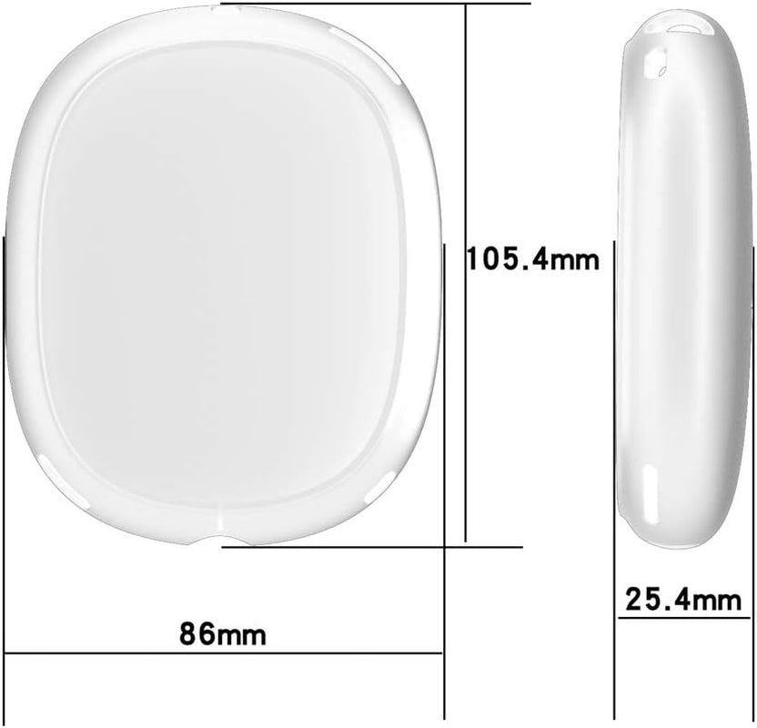Tomcrazy Skin Compatible with Airpods Max Case , Soft Full Protective Cover for Airpods Max Headphones Earpads (Crystal Clear Transparent)  Ruidou Technology Co Ltd   