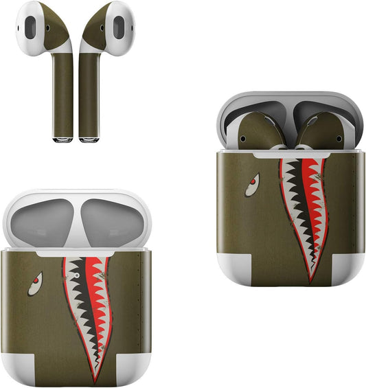Skin Decals for Apple Airpods - USAF Shark - Sticker Wrap Fits 1St and 2Nd Generation  DecalGirl   