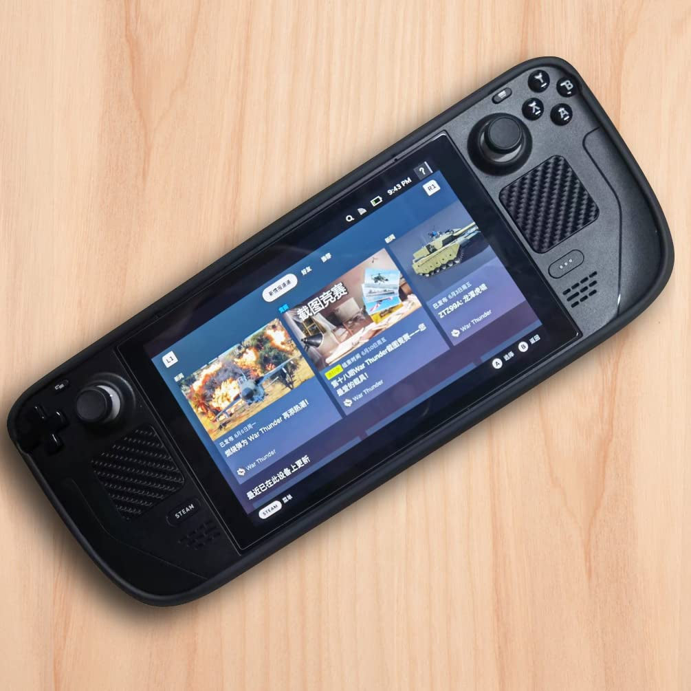 TGDPLUE Protect Skin Set for Steam Deck with Touch Pads Skins,Auxilliary Buttons Skin,4 Thump Grip Caps,Rubber Dust Plugs  TGDPLUE   