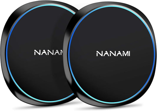 NANAMI Fast Wireless Charger [2 Pack] - Qi Certified Wireless Charging Pad for Iphone 14/13/13 Pro/12/Se 2020/11 Pro/Xs Max/Xr/X,10W for Samsung Galaxy S23/S22/S21/S20/S10/S9/Note 20/10/9,New Airpods  NANAMI   