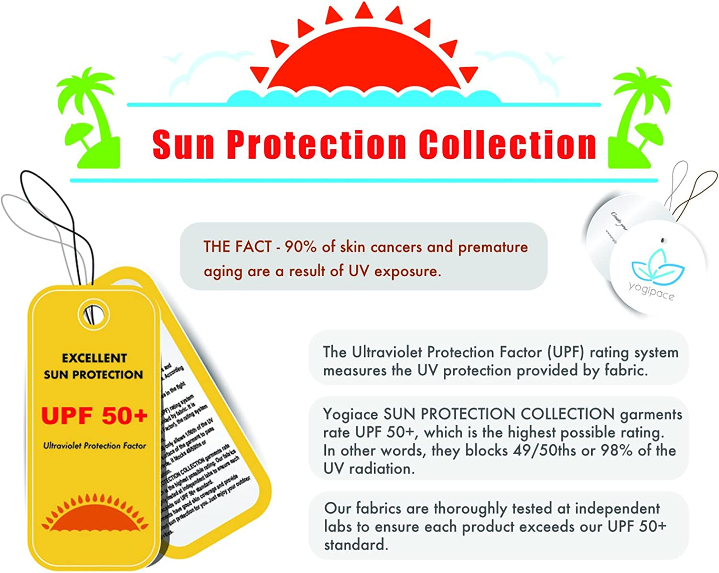 Yogipace Women'S UV Protection 17" Long Tennis Running Golf Skort Active Skirt  Yogipace   