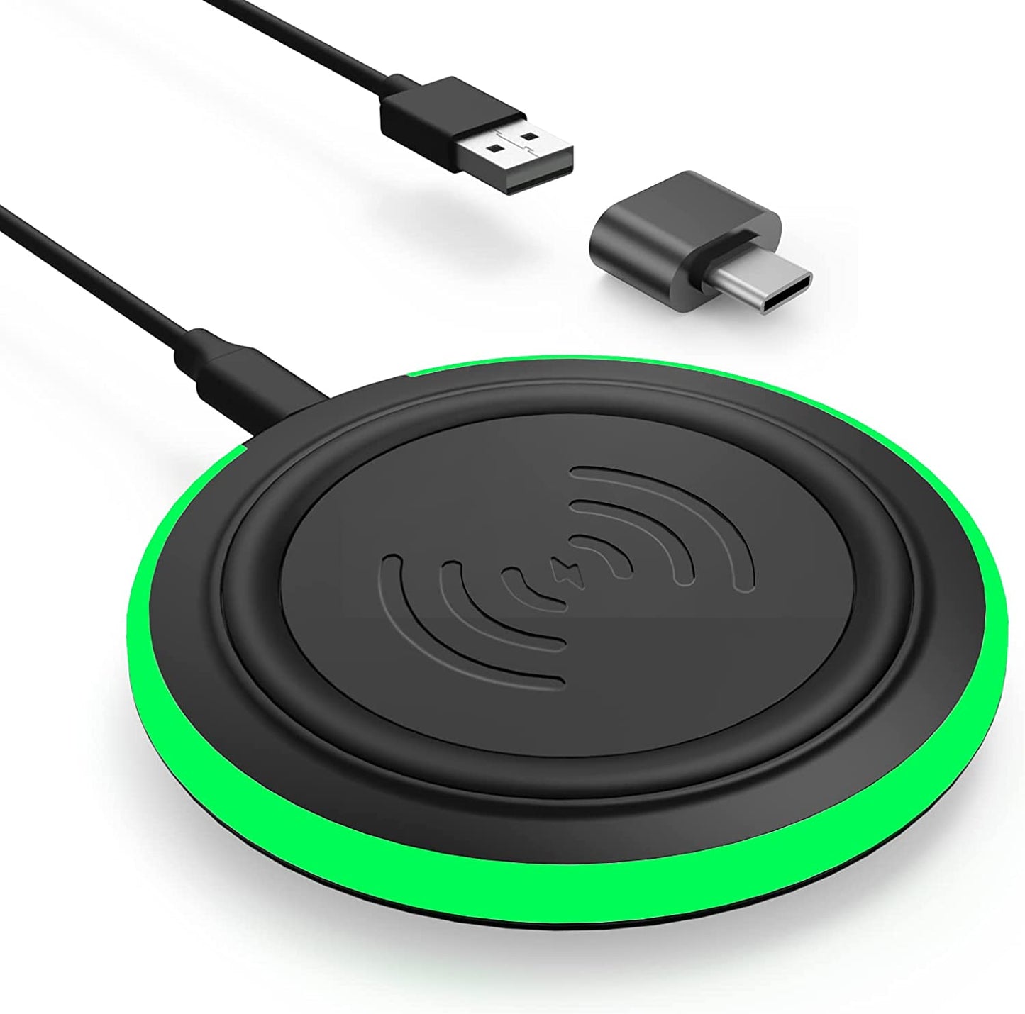 Wireless Charging Pad, 15W Max Fast Wireless Charger, Wireless Phone Charger for Iphone 14/14Plus/14 Pro/14 Pro Max/13/12/11/X/Se/8, Samsung Galaxy S22/S21/S20, Note20/10, Airpods Pro  COO   