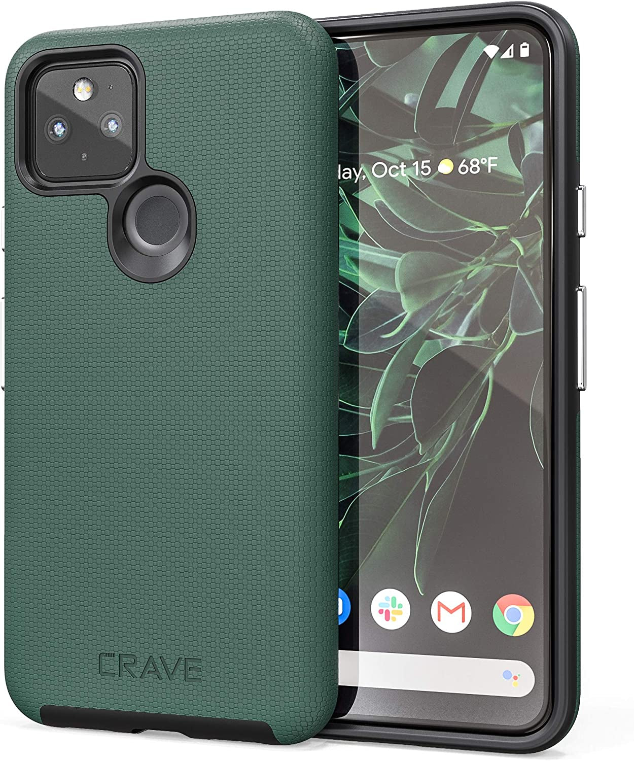 Crave Pixel 5 Case, Dual Guard Protection Series Case for Google Pixel 5 - Berry  Crave Forest Green  