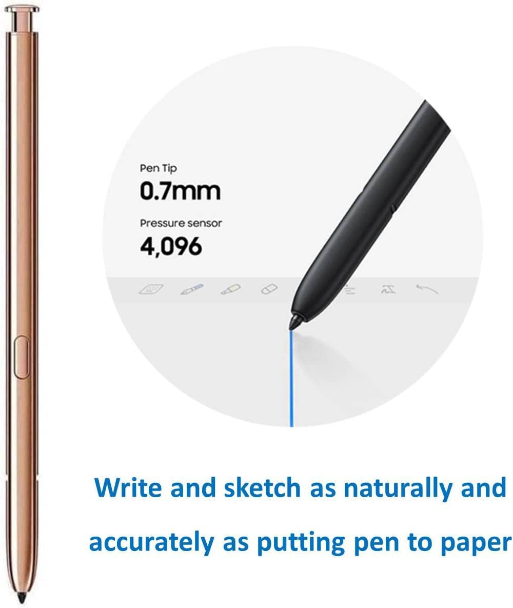 Note 20 Ultra S Pen [Withbluetooth] [Pen Tips 0.7Mm] [4096 Pressure Sensor] Compatible with Galaxy Note 20 & Note 20 Ultra 5G All Version, Note 20 Stylus Pen Touch S Pen (Mystic Bronze)  TYHJ-US   