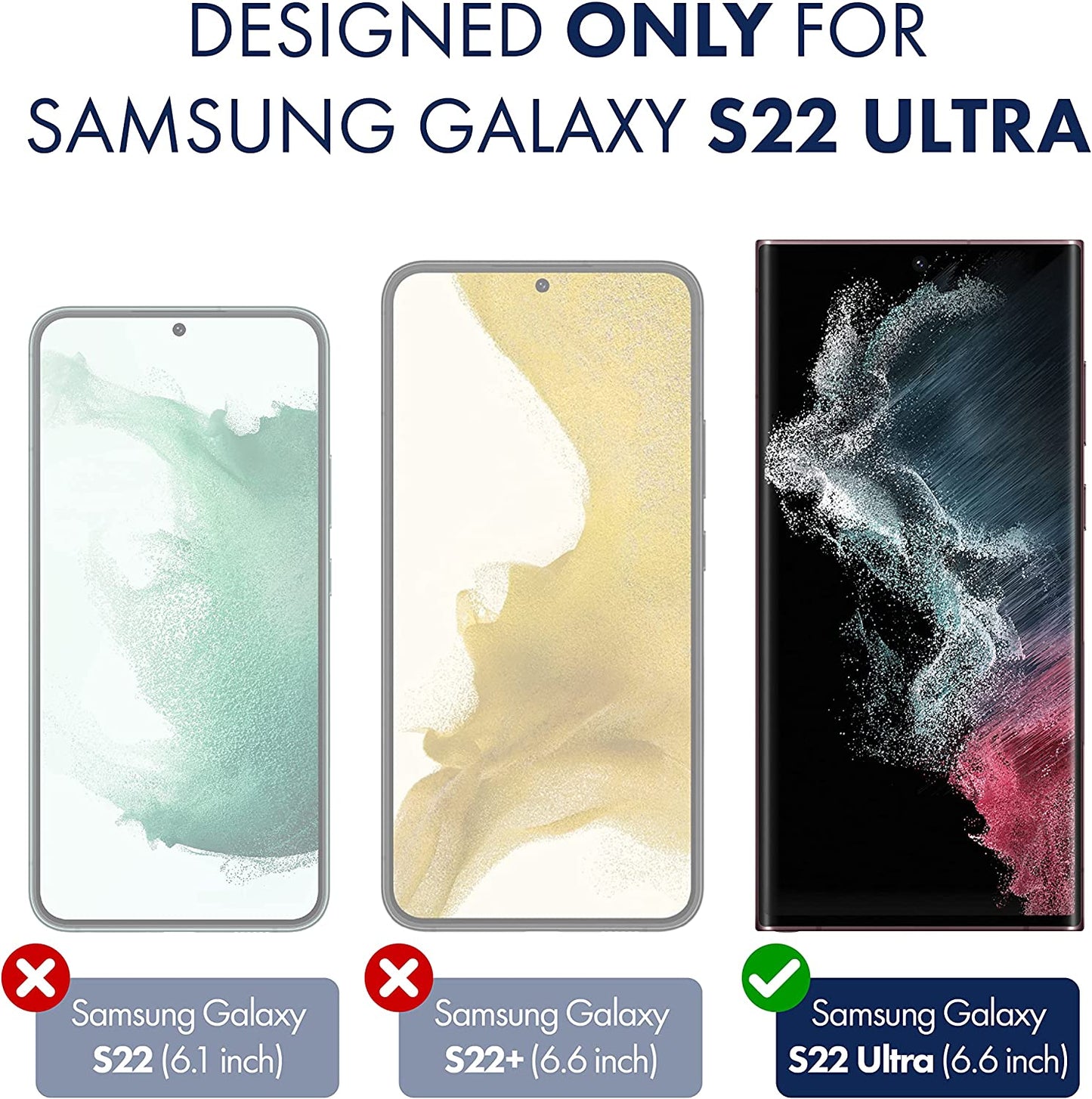 [2 Pack] Armorsuit Militaryshield Screen Protector Designed for Samsung Galaxy S22 Ultra 6.8" Case Friendly (2022 Release) Anti-Bubble HD Clear Film - Made in USA  ArmorSuit   