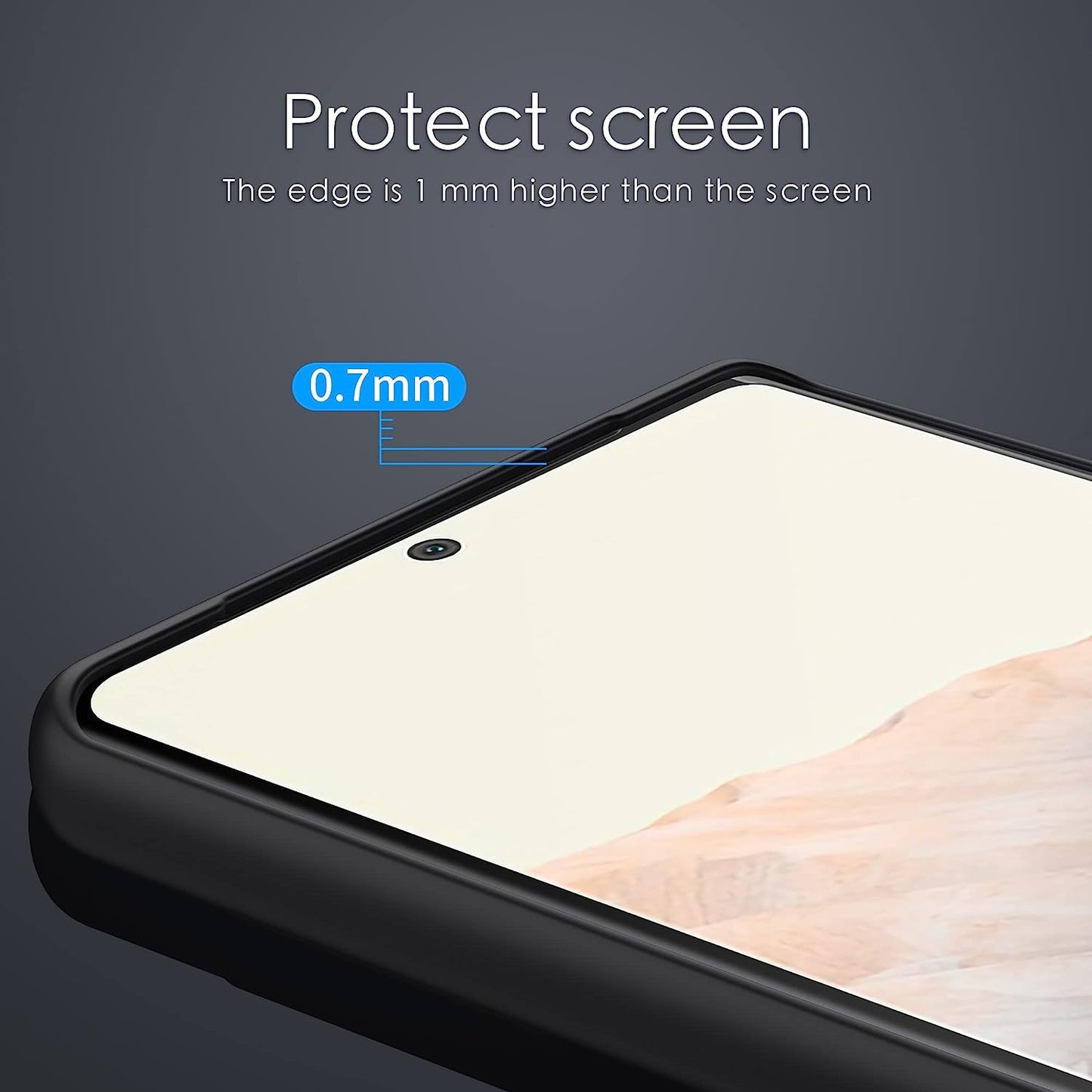 Binceen Compatible for Google Pixel 6 Pro Case, Premium Leather Soft Cover (6.71") 2021 (Black)  Binceen   