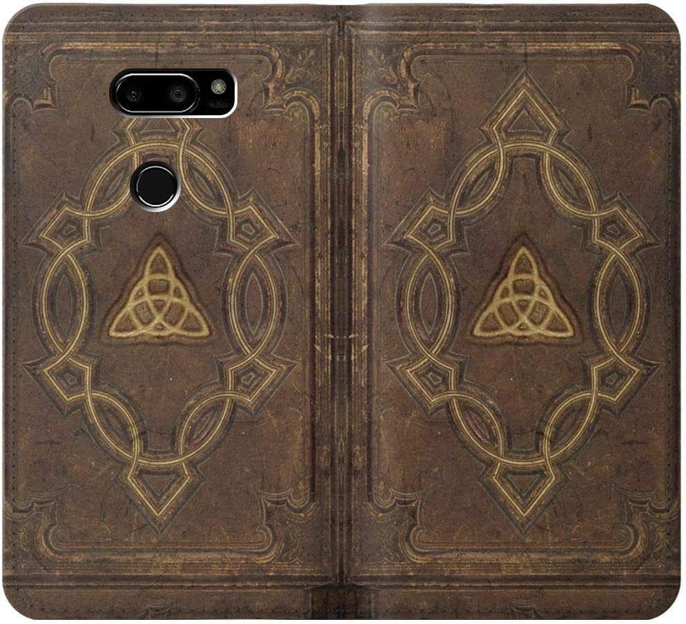 RW3219 Spell Book Cover PU Leather Flip Case Cover for LG V30, LG V30 Plus, LG V30S Thinq, LG V35, LG V35 Thinq  jjphonecase   