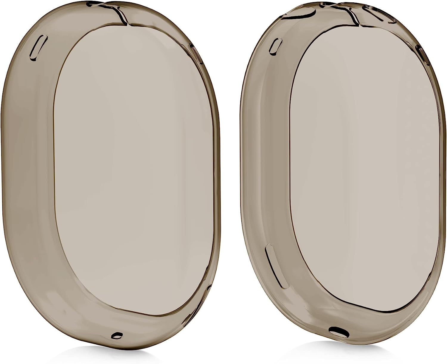 Kwmobile Covers Compatible with Apple Airpods Max Cases - 2X Soft TPU Ear Cup Case Protectors - Green/Transparent  KW-Commerce black  