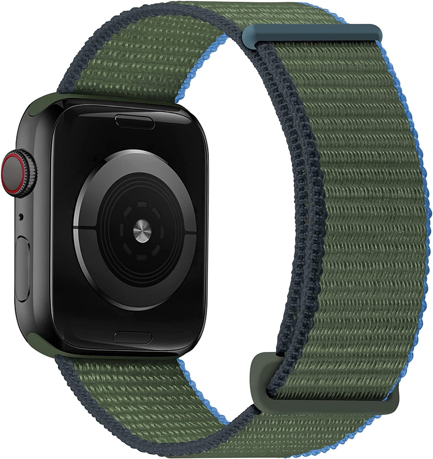 Oxwallen Sport Loop Nylon Band Compatible with Apple Watch 7/8 Ultra 49Mm 45Mm 42Mm 44Mm, Comfortable Braided Strap Women Men Competible for Iwatch SE & Series 7/8 6 5 4 3, Black  OXWALLEN Inverness Green 41/38/40MM 