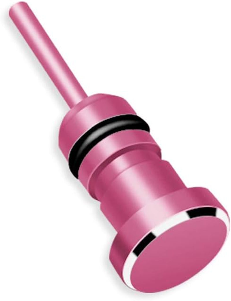 MOHALIKO anti Dust Plugs, Dust Port Covers, Earphone 3.5Mm AUX Jack Connector anti Dust Plug Card Removal Pin for Phone Black  MOHALIKO Pink  
