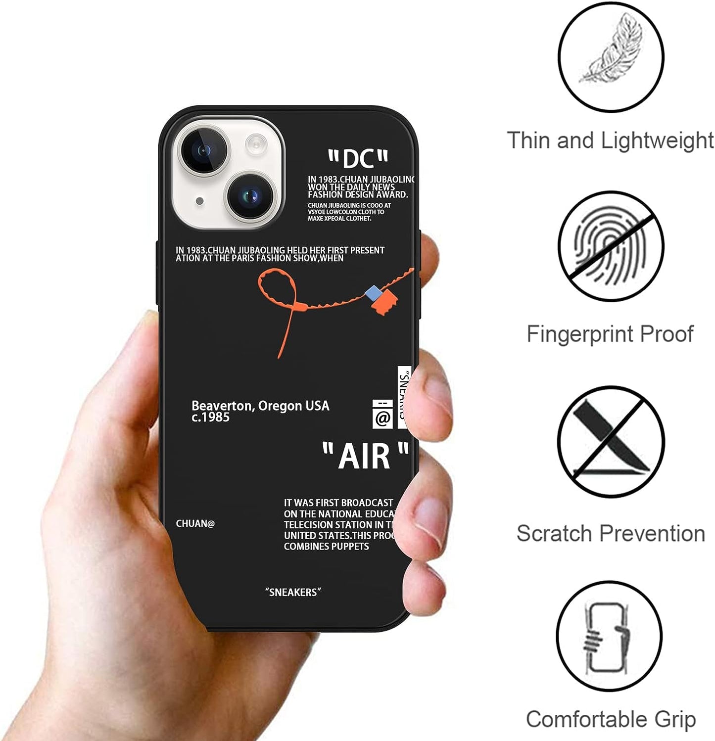 2 Pack Cool Phone Case for Iphone 13 Mini Case 5.4",Fashion Sports Shoes Brand Pattern Design, Creative Label Printed Black White Cover for Women Men Boys Girls,Soft TPU Cases for Iphone13 Mini, 1  LJX US   