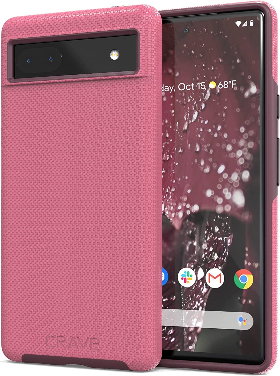 Crave Dual Guard for Google Pixel 6A Case, Shockproof Protection Dual Layer Case for Google Pixel 6A - Black  Crave Berry  