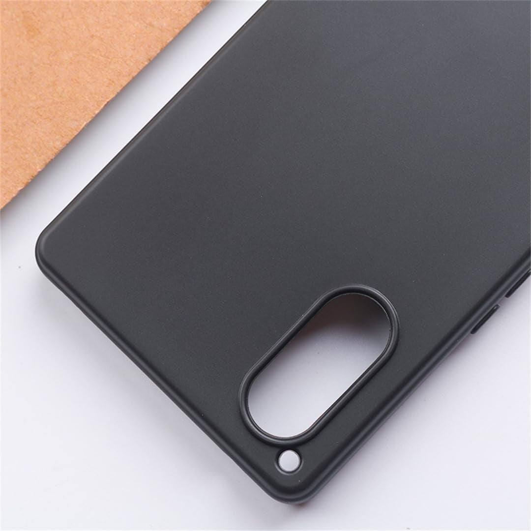 Aikukiki Case for Sony Xperia 5 V,Sony Xperia 5 V 5G Case,Tpu Soft Silicone Bumpers Protective Cover Anti-Scratch Shockproof Phone Case for Sony Xperia 5 V 5G 2023 (Black)  Aikukiki   
