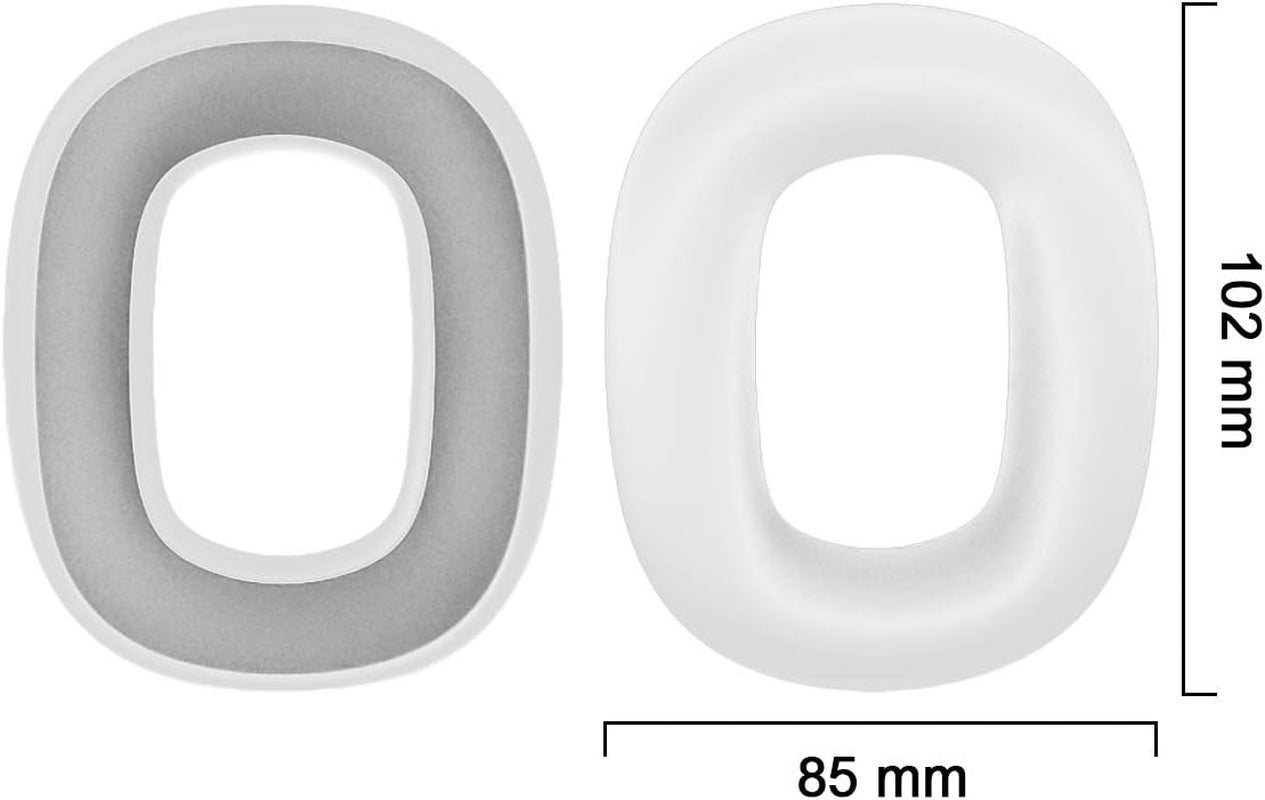 Seltureone Case Compatible for Airpods Max Earpads, Earcup Cover Protector, Silicone Earphone Protective Earpad Cover Accessories for Airpod Max Headphones Ear Pads, White  Seltureone   