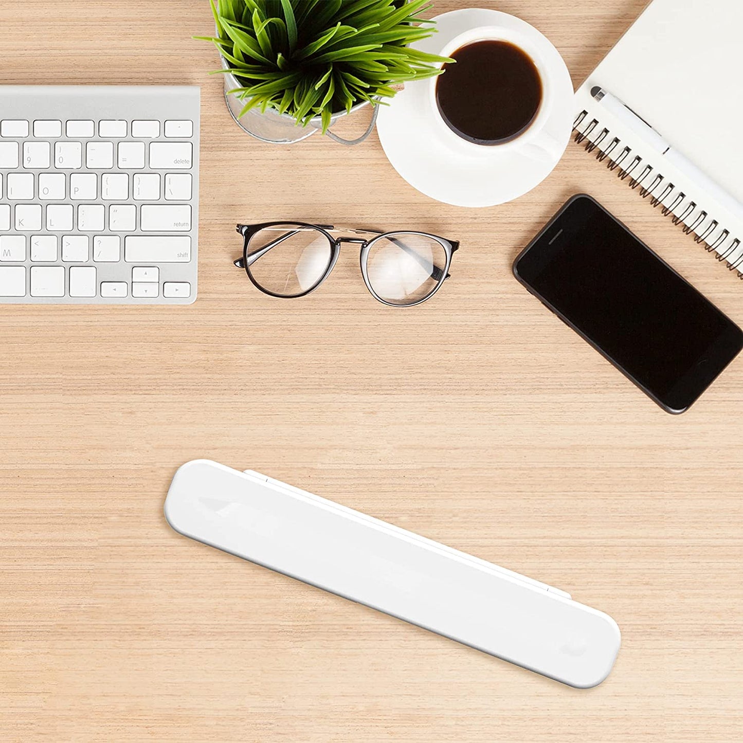 Techmatte Portable Electronic Device Cover, Compatible with Apple Pencil 1St and 2Nd Generation and Accessories-White with Blue Inner Liner, Case  TechMatte   