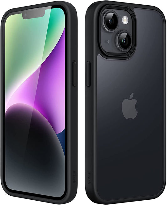 Jetech Matte Case for Iphone 14 plus 6.7-Inch, Shockproof Military Grade Drop Protection, Frosted Translucent Back Phone Cover, Anti-Fingerprint (Black)  JETech   