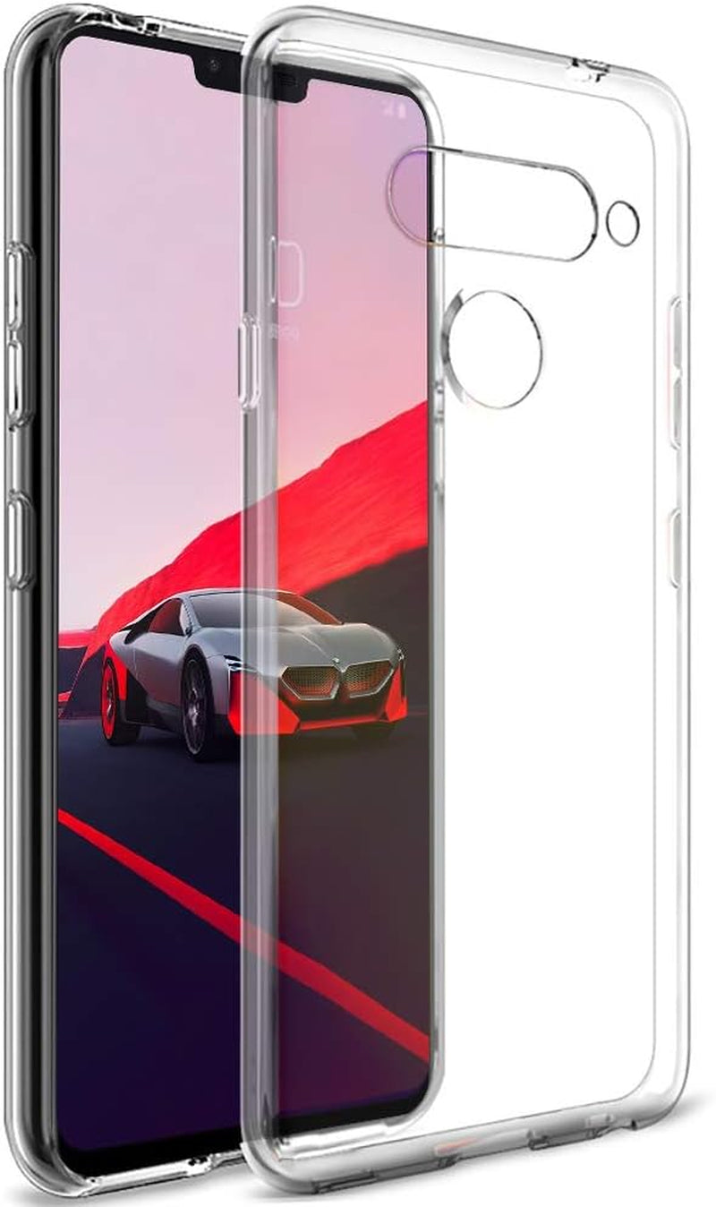 For LG V40 Thinq Case Clear,Ultra Slim LG V40 Phone Case Flexible Silicone TPU Scratch Resistant Rubber Gel Soft Skin Shockproof Highly Transparent Protective Cases Cover for LG V40 (Crystal Clear)  DONGDEAR   