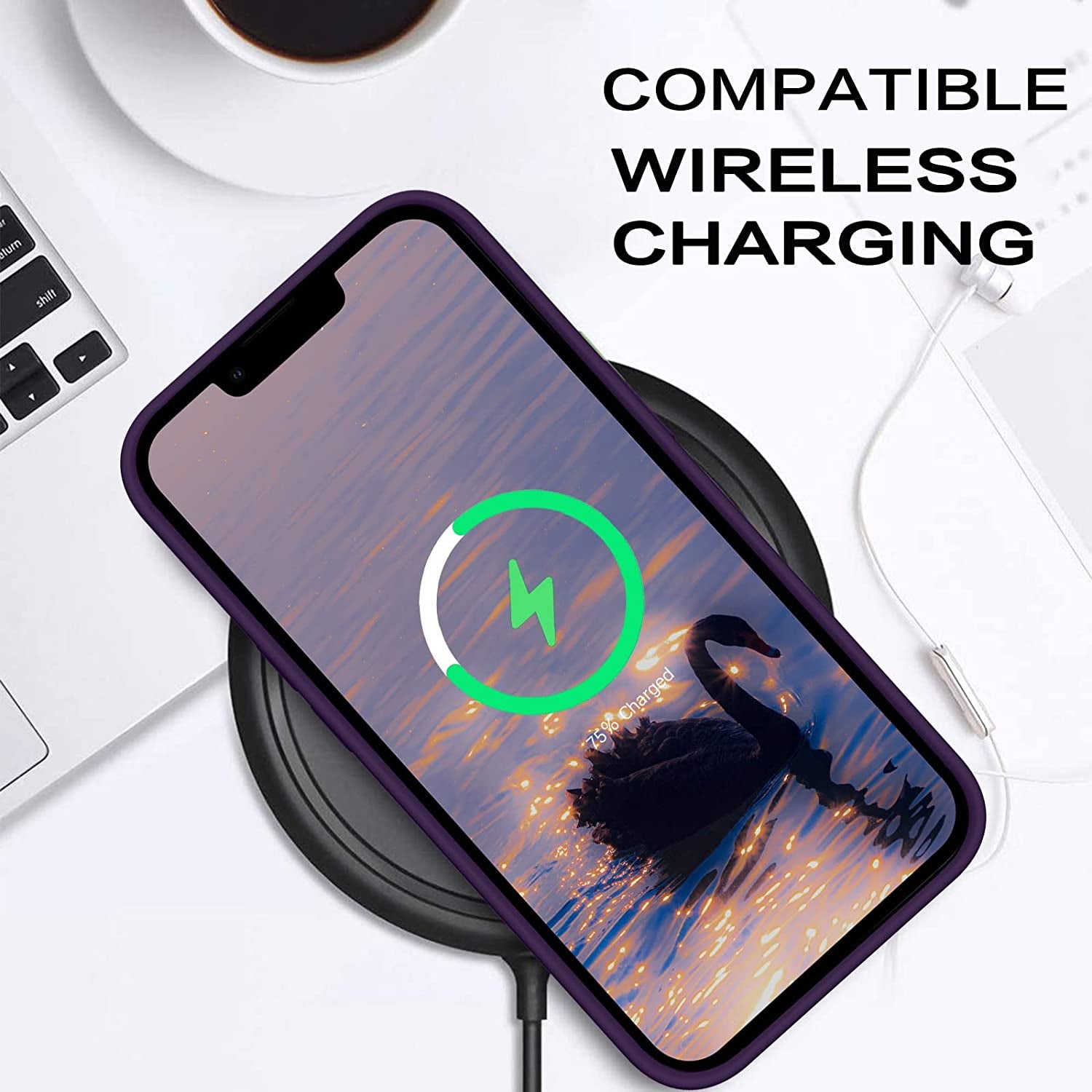 BENTOBEN Compatible with Iphone 14 Case, Liquid Silicone Gel Rubber Bumper Microfiber Lining Hard Back Shockproof Protective Phone Cover for Iphone 14 6.1",Deep Purple  BENTOBEN   