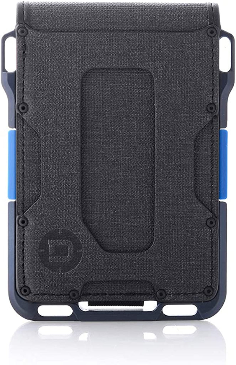 Dango M1 Maverick Wallet - Cnc-Machined Aluminum, RFID Blocking, Made in USA  DANGO PRODUCTS Black DTEX/Kel-Tec Blue + MT04 Multi-tool (Spec Ops Bifold)  