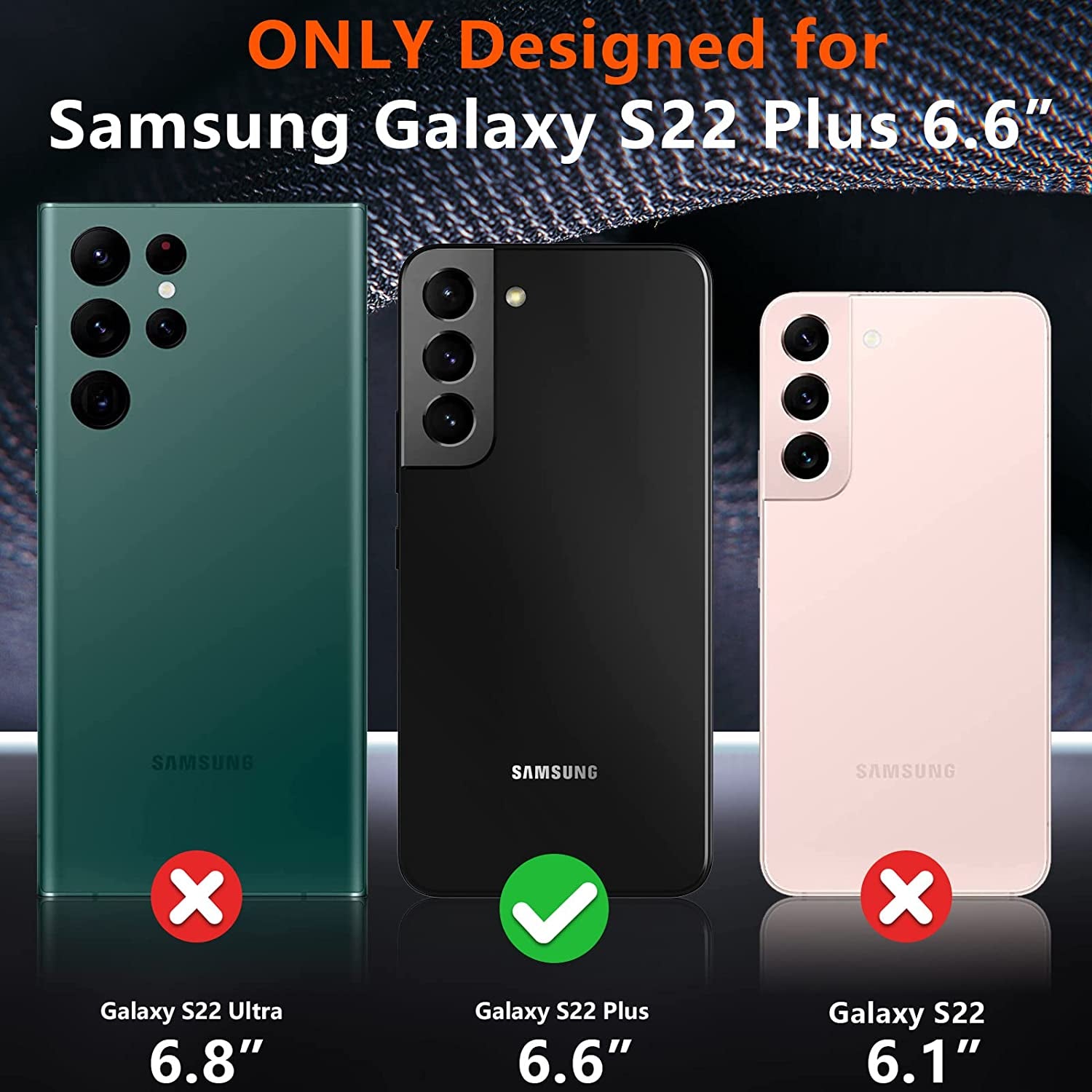 SPIDERCASE for Samsung Galaxy S22 plus Case, [10 FT Military Grade Drop Protection], 2 Pack [Tempered Glass Screen Protector+Camera Lens Protector] Heavy Duty Shockproof Case, Light Green  SPIDERCASE   