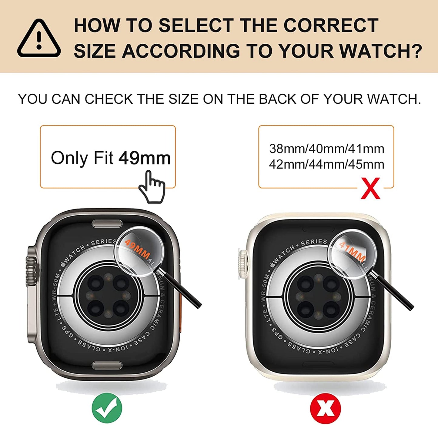 AIRYZGOOD Compatible for Apple Watch Band Ultra 49Mm with Bumper Case,Crystal Clear Soft Sport Wristband Shockproof Protector Case for Iwatch Ultra 49Mm  AIRYZGOOD   