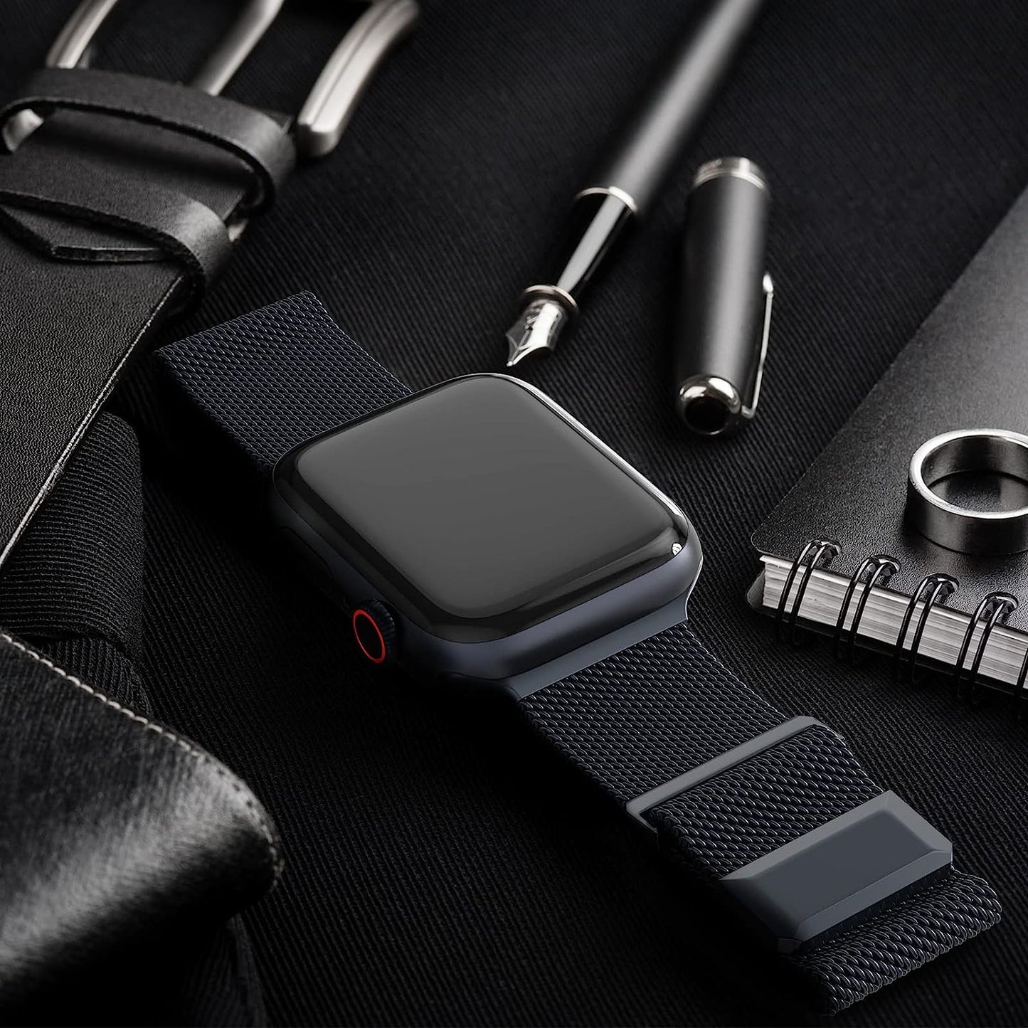 EPULY Compatible with Apple Watch Band 42Mm 44Mm 45Mm 49Mm 38Mm 40Mm 41Mm,Stainless Steel Mesh Loop Magnetic Clasp Bands for Iwatch Ultra Series 8 SE 7 6 5 4 3 2 1 Women Men--49Mm/49Mm/45Mm/44Mm/42Mmm Space Grey.  EPULY   